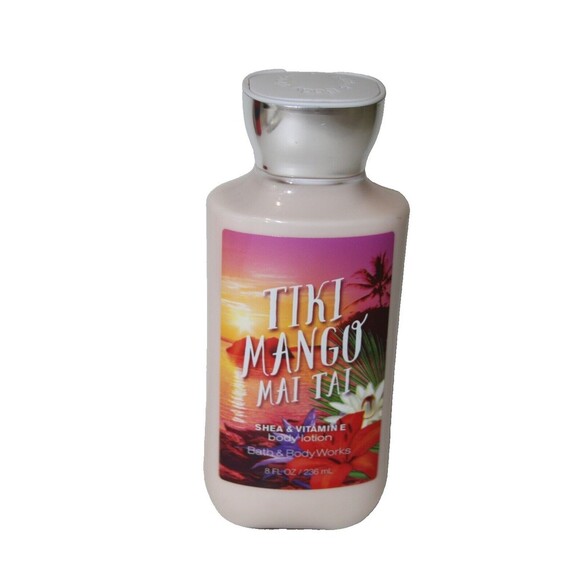 Bath and Body Works Tiki Mango Mai Tai Shea Vitamin E Lotion 8 oz New Retired - Picture 1 of 6